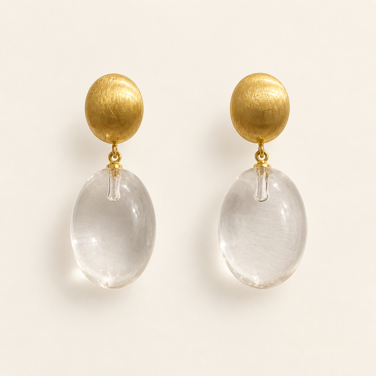 Golden Lucent Drop Earrings