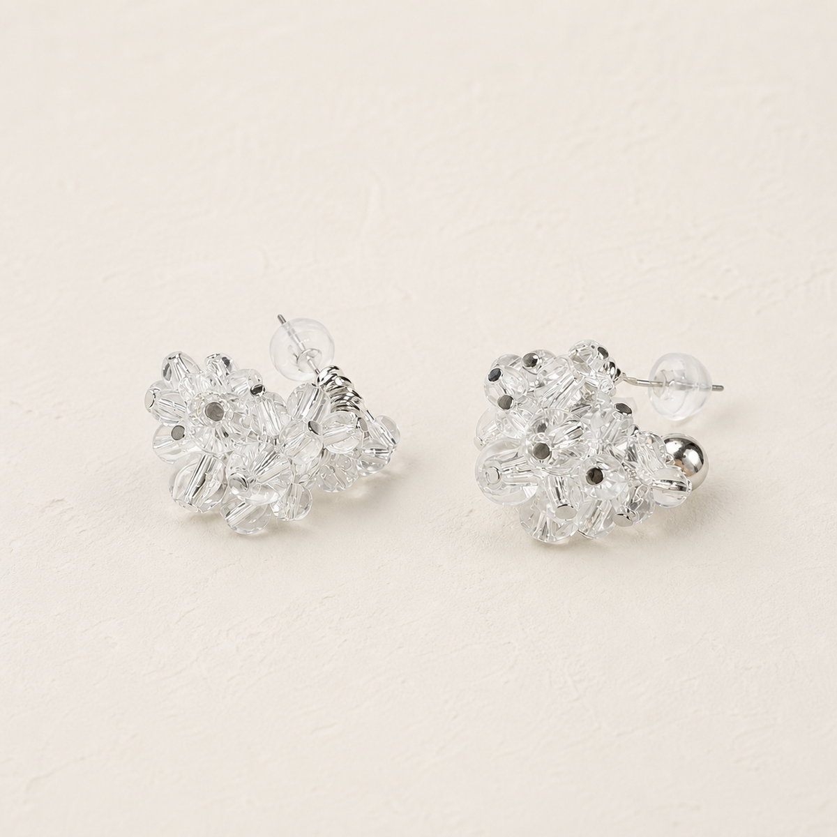 Crystal Halo Cluster Earrings
