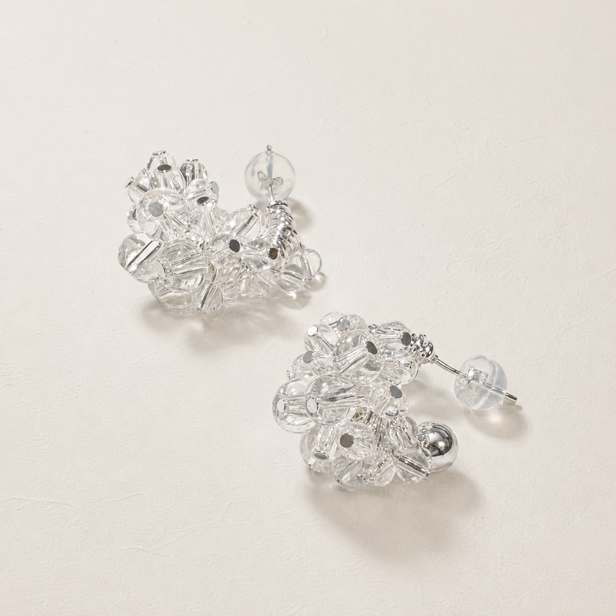 Crystal Halo Cluster Earrings