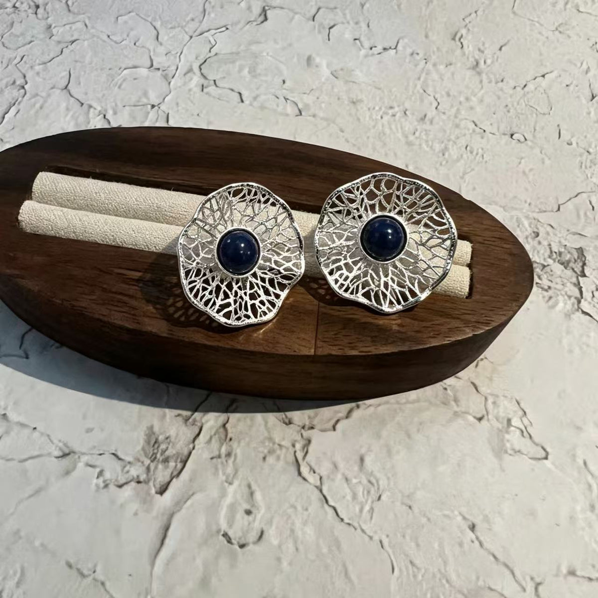 Midnight Filigree Statement Earrings