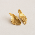 Golden Calla Sculptural Earrings