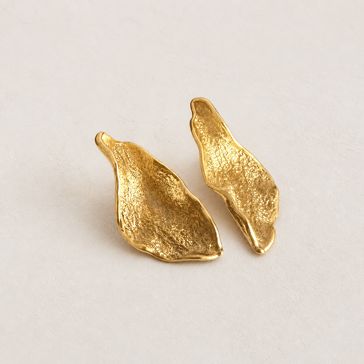 Golden Calla Sculptural Earrings