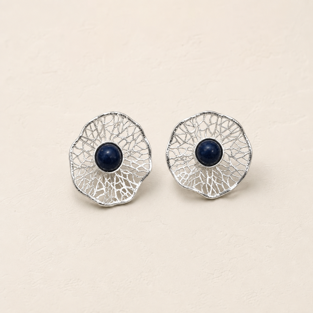Midnight Filigree Statement Earrings